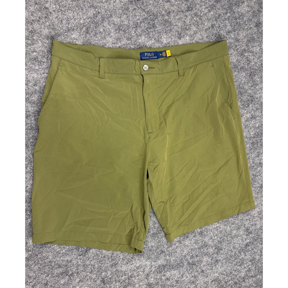 Polo Ralph Lauren Mens Performance Golf Shorts Olive Green Size 36